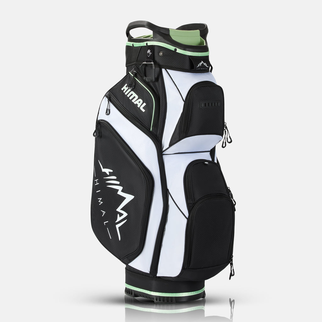 14-Way Full Length Premium Golf Cart Bag-Black White