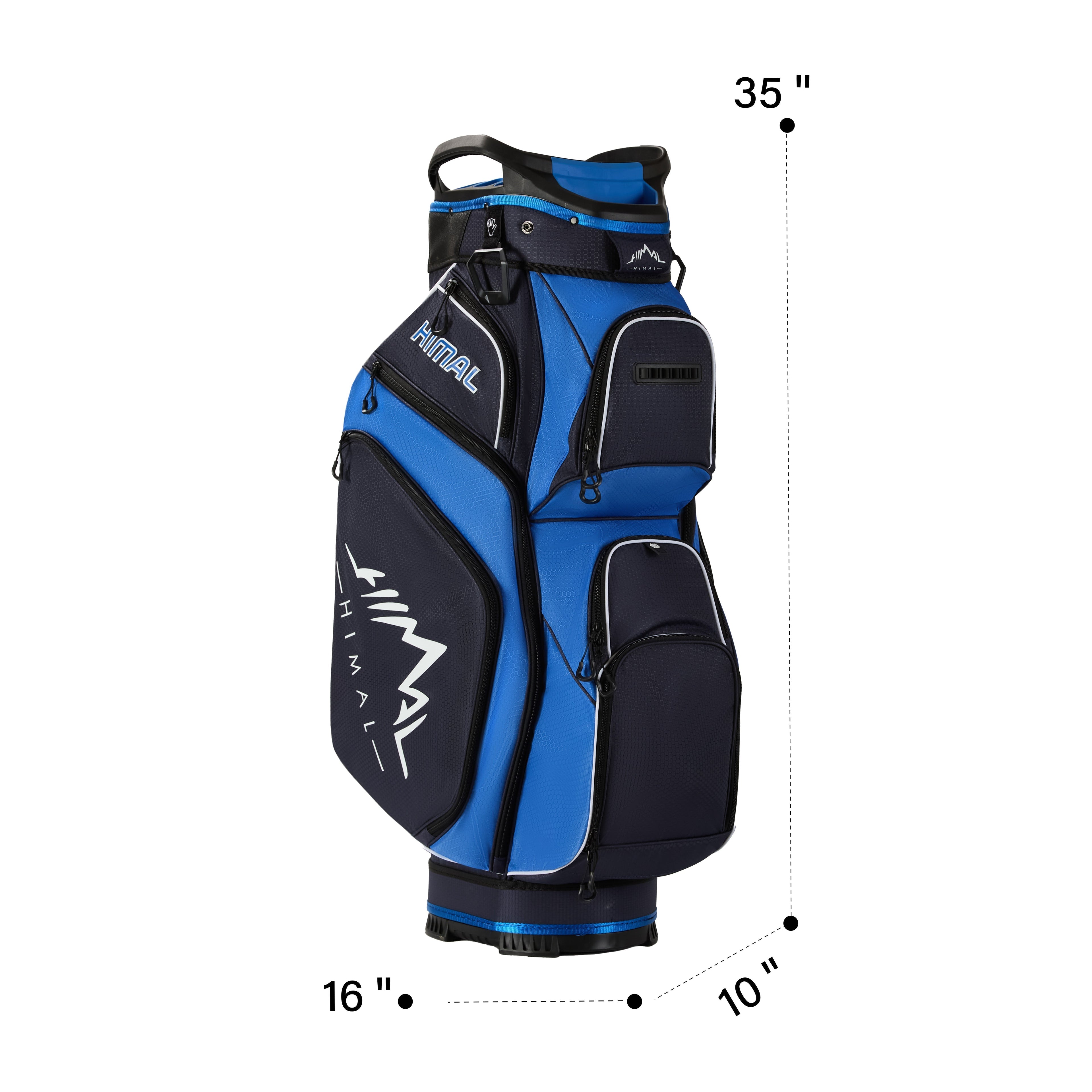 14-Way Full Length Premium Golf Cart Bag-Deep Blue
